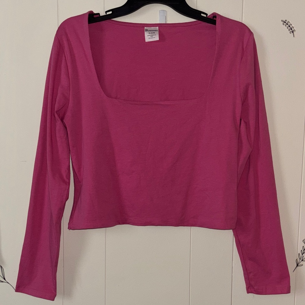 No Boundaries Fuchsia Long Sleeve Women's Top